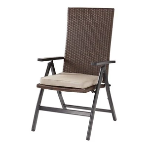 NEW Wicker Chair + Sunbrella Cushion - Picture 1 of 13