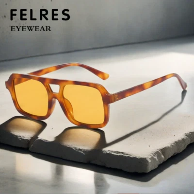 Classic Vintage Square Sunglasses for Women Men Retro 70s Shade Sunglasses - Image 1 of 4