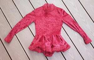 BEAUTIFUL RED FIGURE ICE-SKATING DRESS FOR YOUR LITTLE CHAMPION - Picture 1 of 9