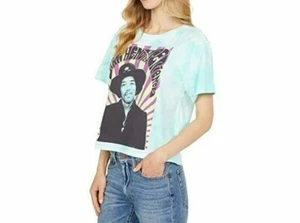 Lucky Brand Women's Hendrix Graphic Tie-Dye Boxy Tee Size: Large 7W85560 - Picture 1 of 5