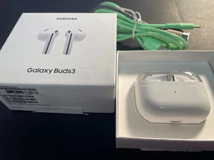Samsung Galaxy Buds 3 SM-R530 True Wireless Bluetooth Earbuds White - Excellent - Picture 1 of 8