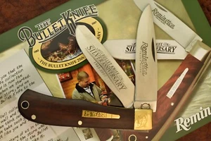 REMINGTON UMC USA SMOOTH WOOD JUMBO TRAPPER KNIFE R1128 2007 25TH (16494) - Picture 1 of 5