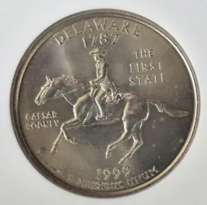 LOT OF 1999 - STATE QUARTERS SLABBED - DELAWARE PENNSYLVANIA - BU CONDITION - Picture 1 of 4