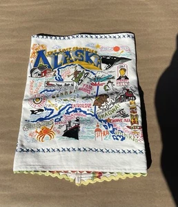 Alaska Souvenir Küchentuch Denali Regenbogen Ric Rac Beste Sehenswürdigkeiten Last Frontier - Bild 1 von 11
