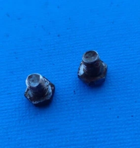 PAIR SCREWS FIXING TOE CLIP FOR CAMPAGNOLO RECORD STEEL - Picture 1 of 9