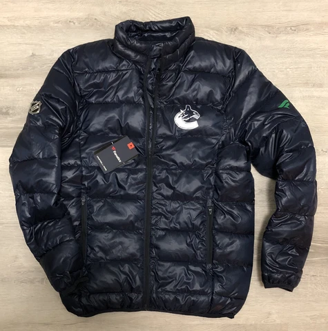 NEW Fanatics VANCOUVER CANUCKS Light Weight Packable Puffer Jacket Men’s SMALL S Cover