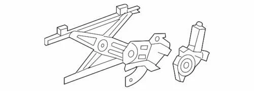 Genuine GM 2005-2010 Chevrolet Cobalt Passenger Power Window Regulator 19301972 - Изображение 1 из 2