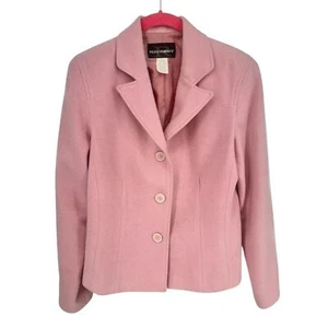 Requirements Pastellrosa Wollmischung Week Wear Vintage Blazer Größe 10/M - Bild 1 von 7