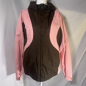 Burton Dryride Women’s Ski/Snowboard Jacket Pink & Brown Size Large - Picture 1 of 12
