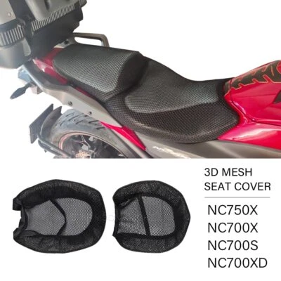 PARA HONDA NC700S NC700X NC750X antideslizante 3D malla tela transpirable funda asiento Foto 1 de 4