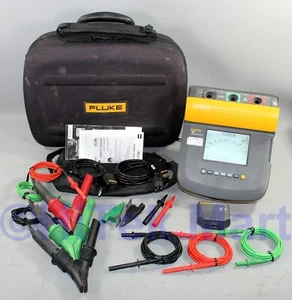 Fluke 1555 10KV Insulation Tester w Fluke case current calibration - Picture 1 of 5