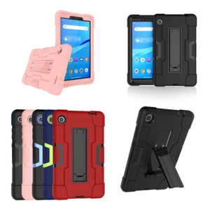 For Lenovo M7 Tablet Lenovo M7 3rd Gen 2021 Case Hard Rubber With Kickstand Case - Picture 1 of 32