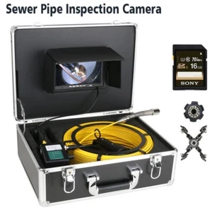 Videocamera ispezione tubi fognari monitor DVR 7" tubazioni endoscopio industriale - Foto 1 di 20