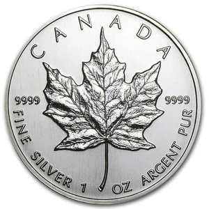 1994 Canada 1 oz Silver Maple Leaf BU - Picture 1 of 2