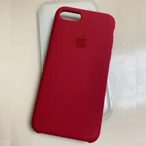 Genuine  Original Authentic OEM Apple Silicone Case Red for iPhone 7 Plus 8 Plus - Picture 1 of 4