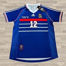 Thierry Henry France 1998 Retro Jersey World Cup Jersey Blue Men's M