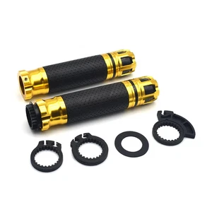 Universal 7/8'' 22MM Motorcycle CNC handle bar grips For honda yamaha suzuki - Picture 1 of 6