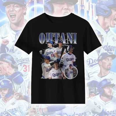 Camiseta Ohtani LA Dodgers Star Player Negra Unisex Gráfica de Béisbol S-5XL Foto 1 de 4