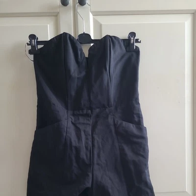 H & M Overall,Jumpsuit,Einteiler,Gr. 40 = S/M, Schwarz,Schulterfrei,Top Zustand  - Bild 1 von 3