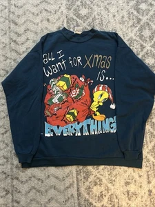 Sudadera Suéter Tweety Bird Looney Tunes Vintage Fea Navidad XL-XXL 1996 - Imagen 1 de 8