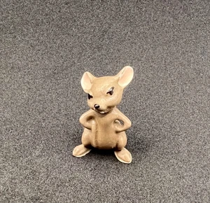 Miniature Mouse Figurine Holding Tail - Picture 1 of 10