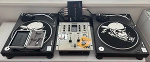 Technics SL-1200MK3 Turntables Dual Set SH-EX1200 Mixer Ortofon Cartridge Bonus - Picture 1 of 4