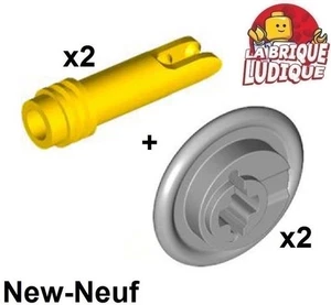 LEGO Technic Motor Kurbelwelle Scheibe Crank Disk 4368 + Kolben 4369 Neu - Picture 1 of 1