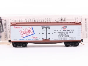 N Micro-Trains MTL 49520 NWS Priebe Poultry & Eggs 40' Wood Reefer #8607 - Picture 1 of 6