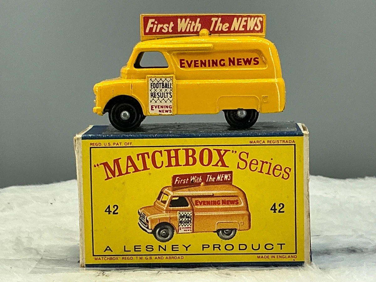 MATCHBOX N°42 BEDFORD PAPERS VAN 1957 Matchbox Bedford 1957 Year of Manufacture Vintage Manufacture