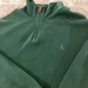 Ralph Lauren 1/4 Zip Sweater XXL Dark Green Long Sleeve Designer - Picture 1 of 11