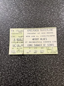 MOODY BLUES RARO BOLETO DE CONCIERTO TALÓN RED ROCKS, CO 6/4/1984 - Imagen 1 de 3