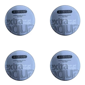 4 X Morfose Extra Aqua Hair Gel Wax 150mL Strong Hold Styling Wet Look Finish - Picture 1 of 3