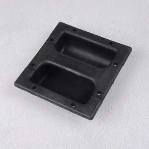 2x Black PP plastic recessed handle for guitar amp cabinet speaker 146*139mm ~gw - Picture 1 of 8