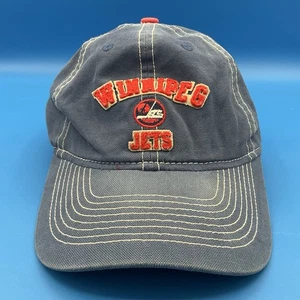 Winnipeg Jets Retro Letterman Style Block Patch Reebok Vintage Hockey Cap Hat - Picture 1 of 12