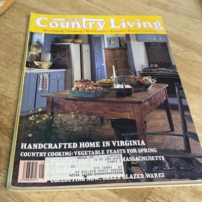 Country Living May 1990 Farmhouse Decorating Cottagecore Cooking Antiques Crafts - Image 1 of 4
