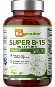 Biogenuine Super B-15 100 mg 100 Vcaps - Picture 1 of 4