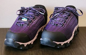 Women's TIMBERLAND PRO Powertrain Sport Alloy SAFETY TOE SNEAKERS Sz 7W Purple - Picture 1 of 19