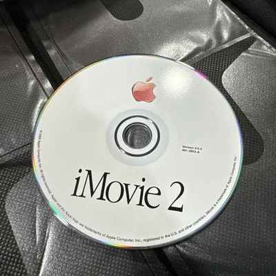 OEM Apple iMovie 2 For Mac OS 9.1 Software Version 2.0.3 691-3043-A - Image 1 of 2