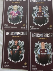 Aston Villa 2024-25  Programmes -+Album All 19 Premier League Games  +Cup Game - Picture 1 of 7