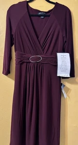 Jones New York Women’s Purple  Midi Dress Sz . 12 - Picture 1 of 10