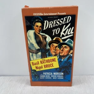 Dressed to Kill (1946) Basil Rathbone, Nigel Bruce, Patricia Morison (VHS) - Picture 1 of 5