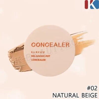 KLAVUU Balancing Pot Concealer #02 Natural Beige 5g Face Concealer K-Beauty NEW - Image 1 of 4