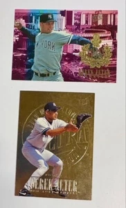 DEREK JETER Lot - 1995 Fleer Ultra Gold Medallion #386 & 1996 Golden Prospect #8 - Picture 1 of 3