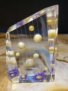 R. Rich Lucite Skulptur MCM Abstrakte Kunst Künstler Signiert Selten Unikat - Bild 1 von 15