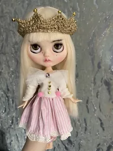 Blythe custom doll  dress clothes, vintage outfit for blythe - Picture 1 of 7