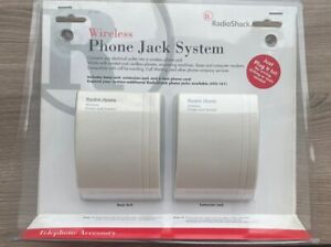 Radio Shack Wireless Phone Jack System Base Unit & Extension Jack 43-160 43-161