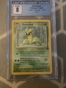 1999 POKEMON JUNGLE UNLIMITED VICTREEBEL HOLO CGC 8 - Picture 1 of 2