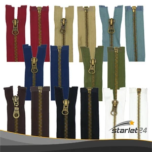 30-90cm Reißverschluss Metall für Jacke Tasche 5mm Zipper teilbar Reißverschluss - Bild 1 von 19