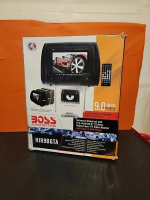 BOSS Audio Systems Universal Headrest w 9" Widescreen Monitor & DVD Player ~ NIB - Image 1 of 4