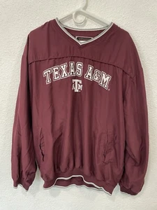 Colosseum Athletics Texas A&M University Aggies Pullover Windbreaker Sweatshirt - Picture 1 of 3